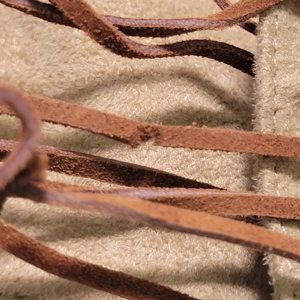 Contour Y2k Denim and Suede Skirt - Picture 3 of 9